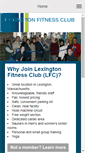 Mobile Screenshot of lexfitclub.com